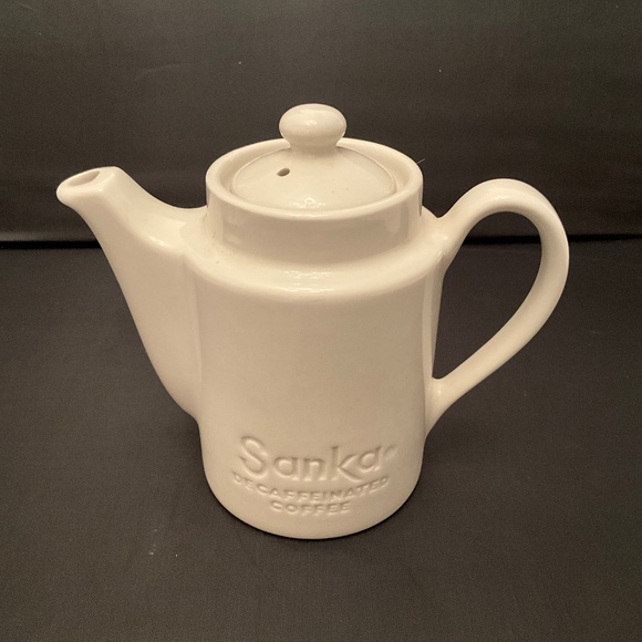 Sanka Instant Decaffeinated Coffee Promotional Coffee Pot by Hall China - Picture 1 of 3